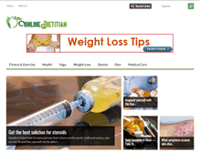 Tablet Screenshot of onlinedietitian.net